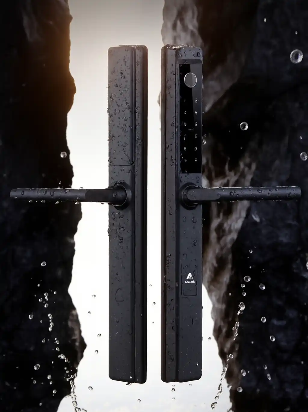 ASLock AN003AO – Khóa vân tay chống nước cho cửa khung hẹp và cửa lưới