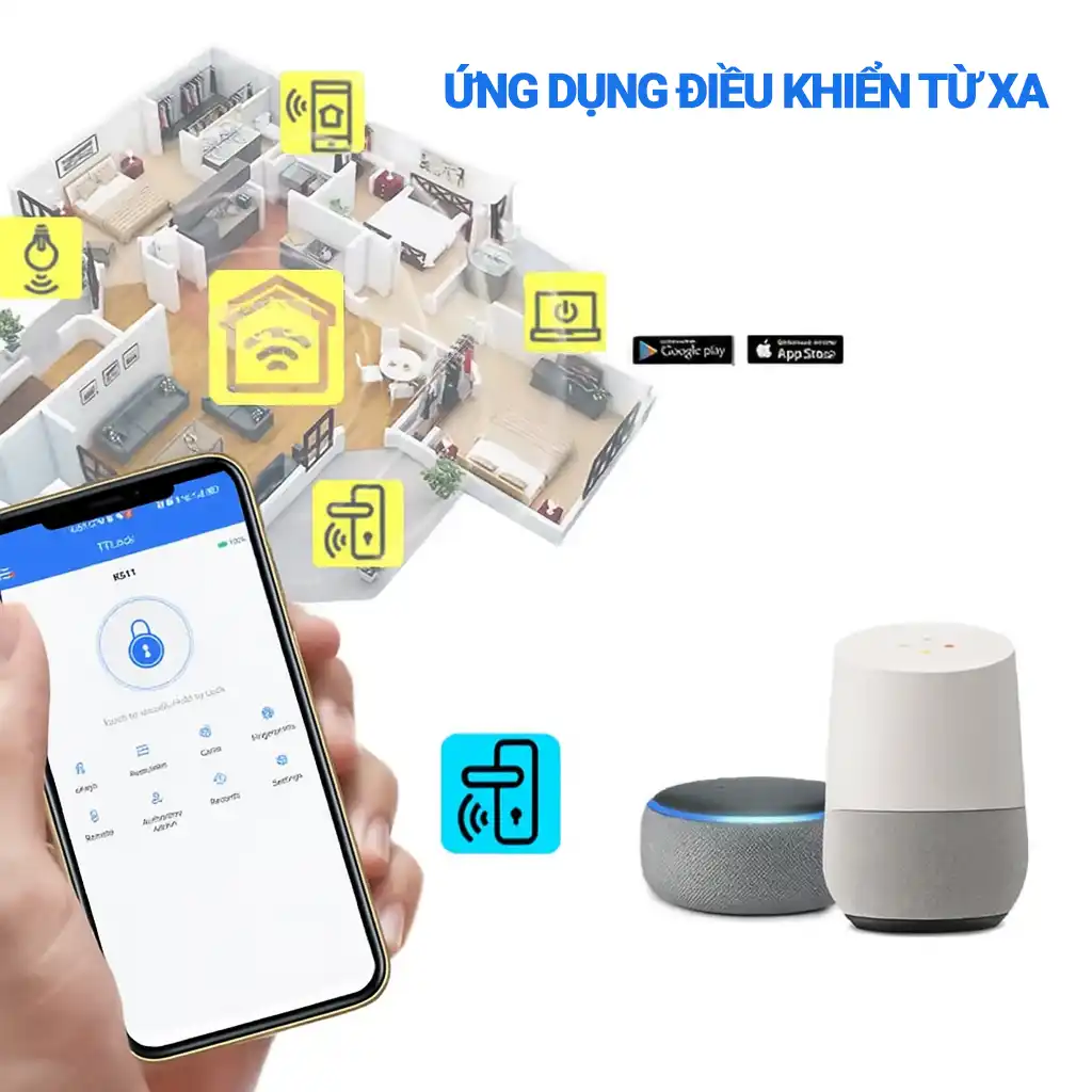 Khóa vân tay AA511 cho cửa nhôm – Giải pháp bảo mật cao cấp, tiện nghi và sang trọng