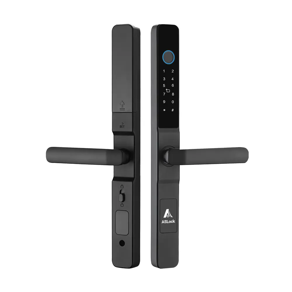 Khóa vân tay cửa nhôm AA271 – Thiết kế sang trọng, mở khóa thông minh, quản lý từ xa